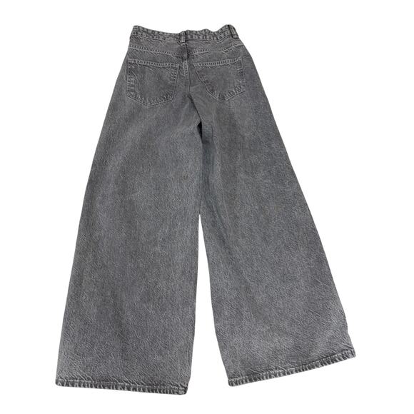 H&M Divided Women’s Jeans Gray Wide Leg - Picture 2 of 8